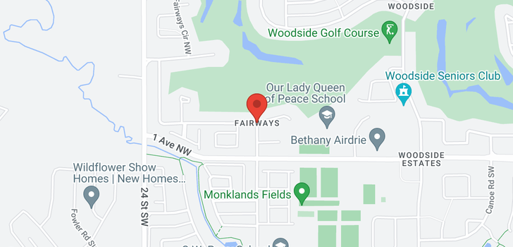 map of 191 FAIRWAYS DR NW